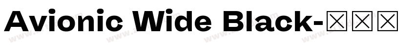 Avionic Wide Black字体转换